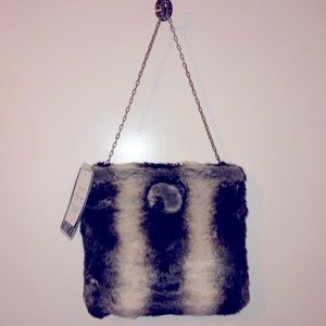 Faux fur purse